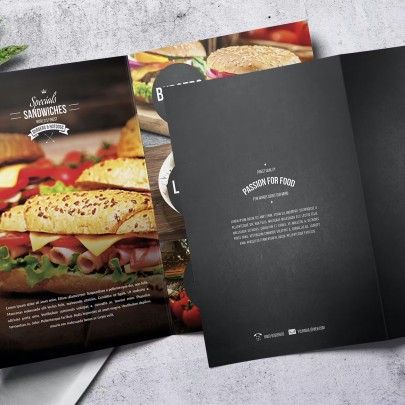 500 Folded Menus